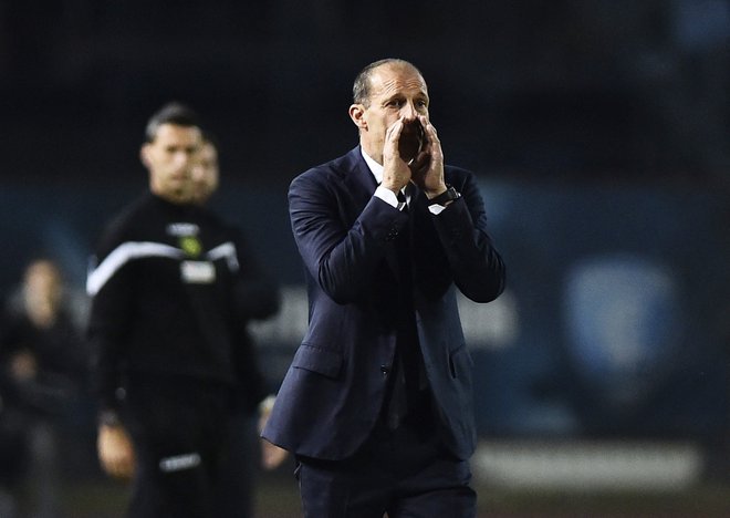 Massimiliano Allegri je v tej sezoni doživel številna razočaranja. FOTO: Massimo Pinca/Reuters