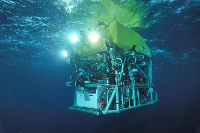 ROV Victor 6000  v globinah oceana. FOTO: Olivier Dugornay - Ifremer via Reuters