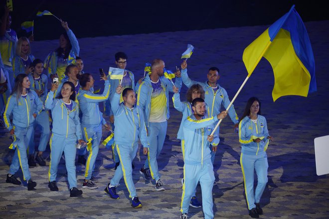 Ukrajina zaradi Rusov in Belorusov groti z bojkotom OI v Parizu. FOTO: Sarah Meyssonnier/Reuters