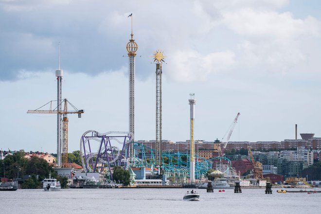 Parco divertimenti Grona Lund a Stoccolma.  FOTO: Jonathan Nackstrand/AFP