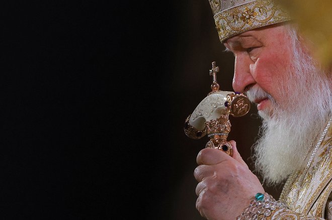 Sedanji patriarh Kiril je bil med pobudniki ustanovitve Svetovnega ruskega narodnega zbor. FOTO: Evgenia Novozhenina/Reuters