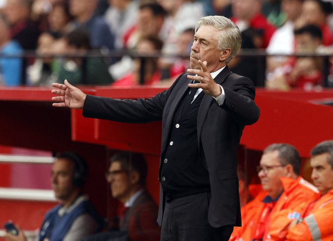 Carlo Ancelotti bo pri 65 letih prevzel skrb za brazilsko reprezentanco. FOTO: Marcelo Del Pozo/Reuters