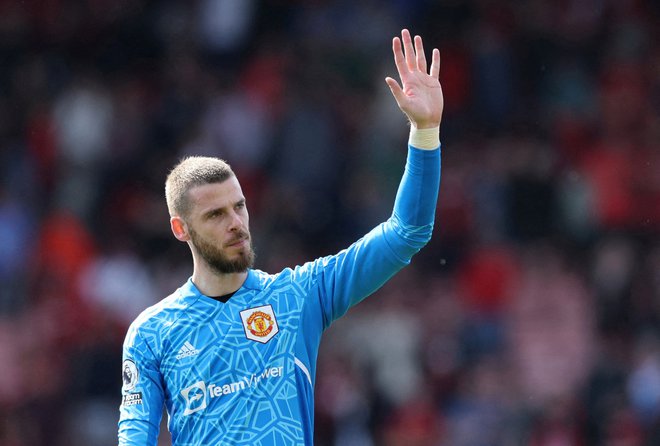 David de Gea bo zamenjal klubski grb na dresu. FOTO: David Klein/Reuters