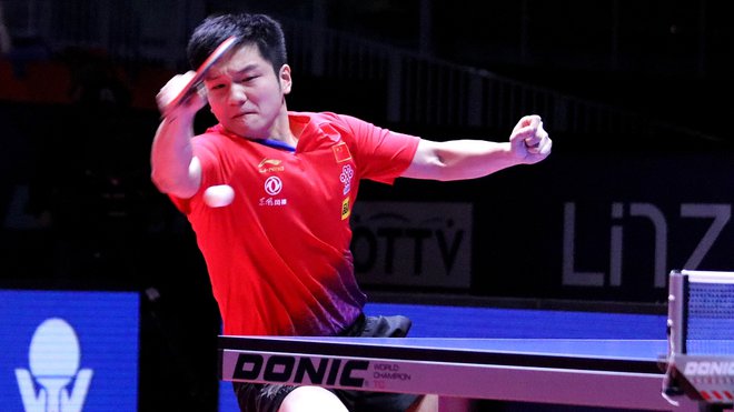 Fan Zhendong je v Tivoliju prekosil vse tekmece. FOTO: CGTN