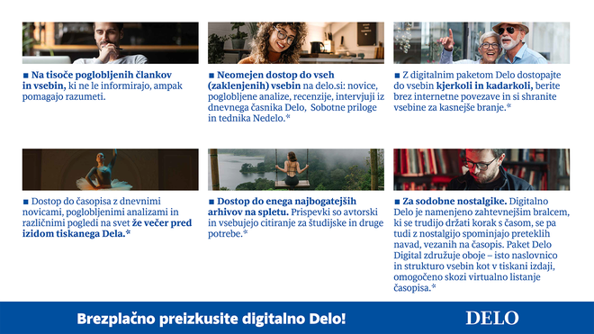 Delo je na voljo tudi v digitalni obliki, kar omogoča enostaven dostop do vsebin kadarkoli in kjerkoli. FOTO: Delo