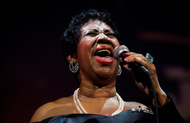 Aretha Franklin je 18-kratna dobitnica nagrade grammy, posnela je na desetine pesmi, ki so pristale na vrhovih glasbenih lestvic po vsem svetu. FOTO:  Eric Thayer Reuters