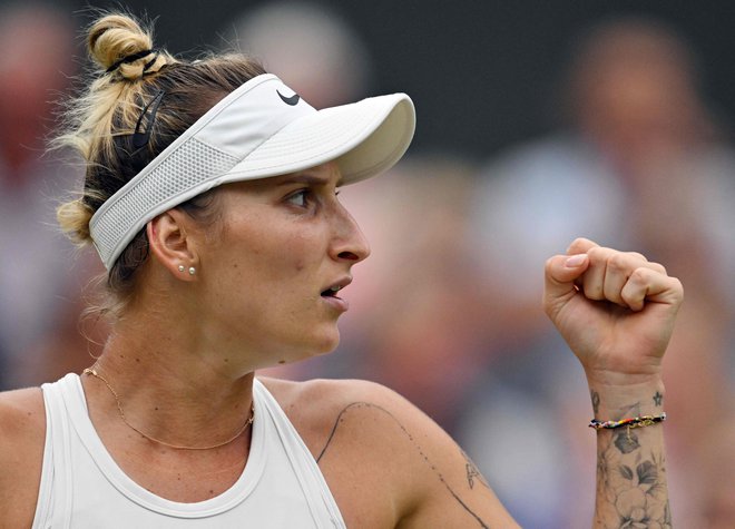 Marketa Vondroušova se je drugič uvrstila v finale grand slama. FOTO: Glyn Kirk/AFP