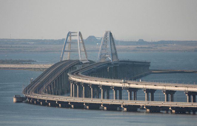 Most na Krim je Rusija zgradila leta 2018. FOTO: Stringer/Reuters