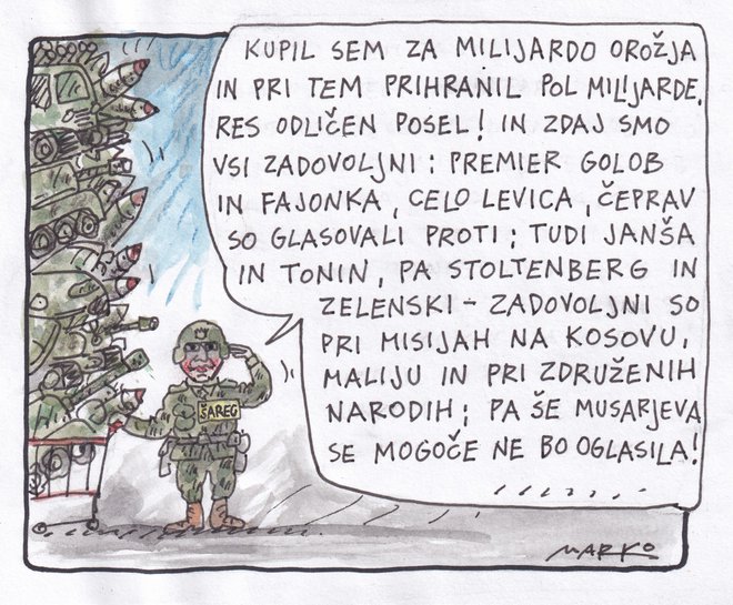 KARIKATURA: Foto Marko Kočevar