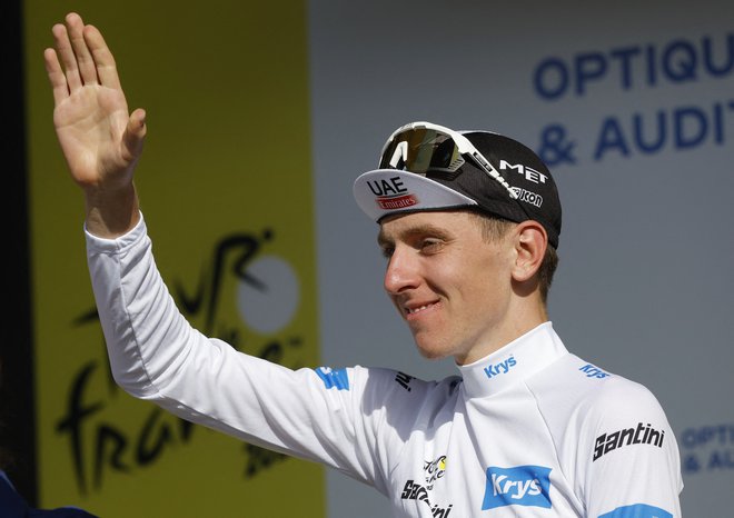 Po odpovedi Primoža Rogliča in Mateja Mohoriča bo tudi najboljši slovenski kolesar Tadej Pogačar bržčas izpustil svetovno prvesntvo v Glasgowu. FOTO: Stephane Mahe/Reuters