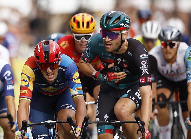 Jordi Meeus tudi sam ni bil prepričan v zmago. FOTO: Stephane Mahe Reuters