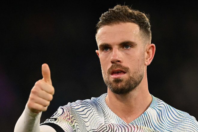 Jordan Henderson se je strinjal s plačo, ki jo bo dobil v Savdski Arabiji. FOTO: Glyn Kirk/AFP