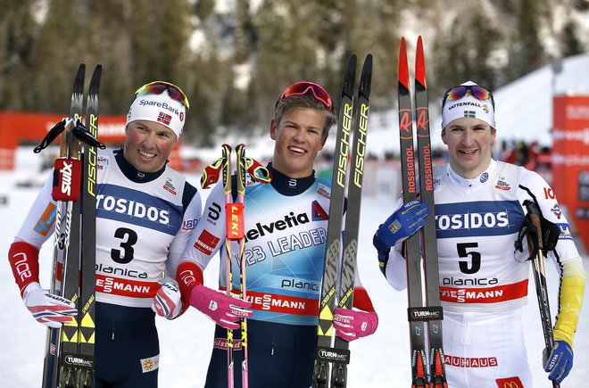 Emil Iversen (levo) že več let spada v svetovni vrh smučarskega teka. FOTO: Matej Družnik/Delo