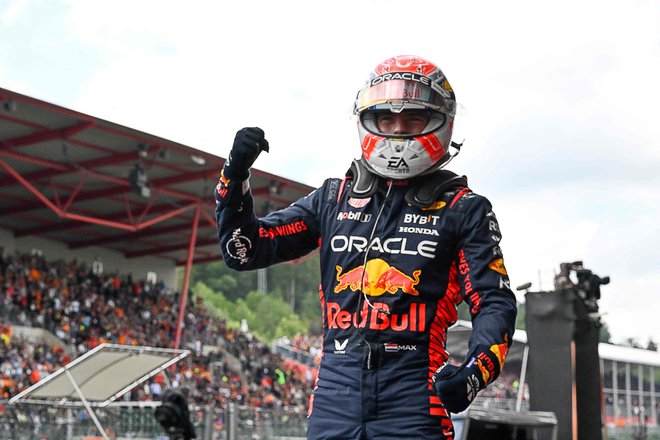 Max Verstappen je nepremagljiv za tekmece. FOTO: John Thys/AFP