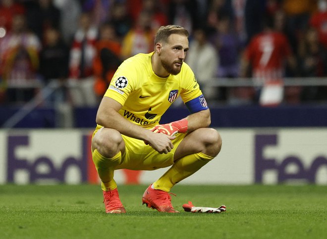 Jan Oblak se je po dolgem času vrnil med vratnici madridskega Atletica. FOTO: Susana Vera/Reuters