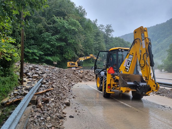 Poplave na Cerkljanskem FOTO: PGD Cerkno