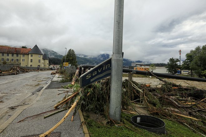 Takšno opustošenje je povzročila narasla Savinja v Zgornji Savinjski dolini. FOTO: Andrej Petelinšek/Večer