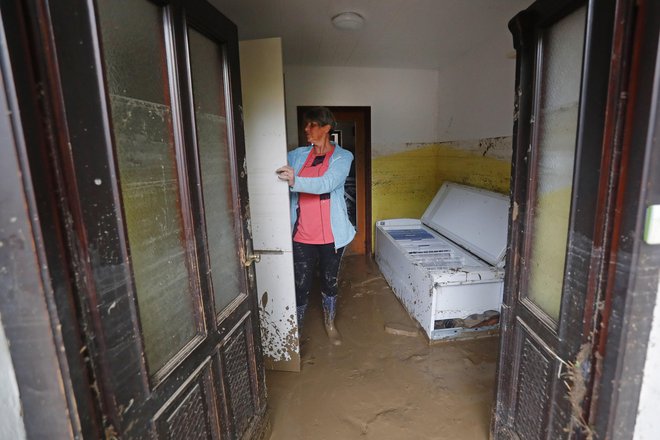 Posledice poplav na Ljubnem ob Savinji, 6. avgust 2023. FOTO: Leon Vidic/Delo