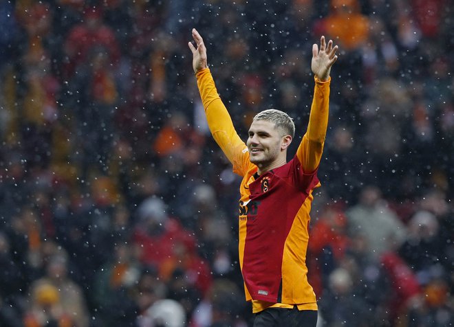 Argentinec Mauro Icardi je prvi zvezdnik Galatasaraya. FOTO: Murad Sezer/Reuters