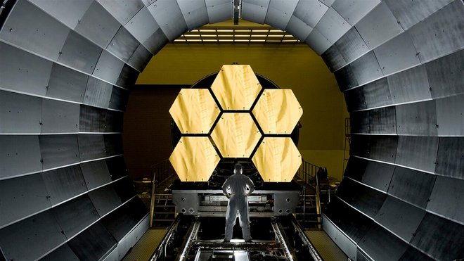 Vesoljski teleskop Jamesa Webba. Foto TVS
