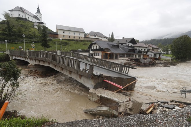 Posledice poplav. Stahovica pri Kamniku, 5. avgusta 2023. FOTO: Leon Vidic/Delo