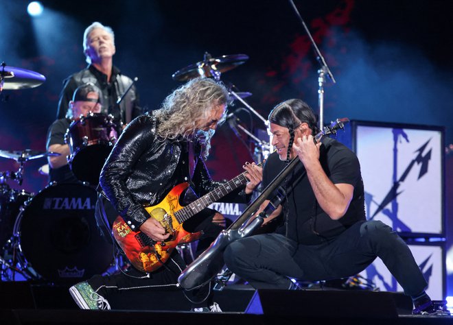 Metallica septembra 2022 v New Yorku, 31 let po nastopu v Moskvi. FOTO: Caitlin Ochs/Reuters