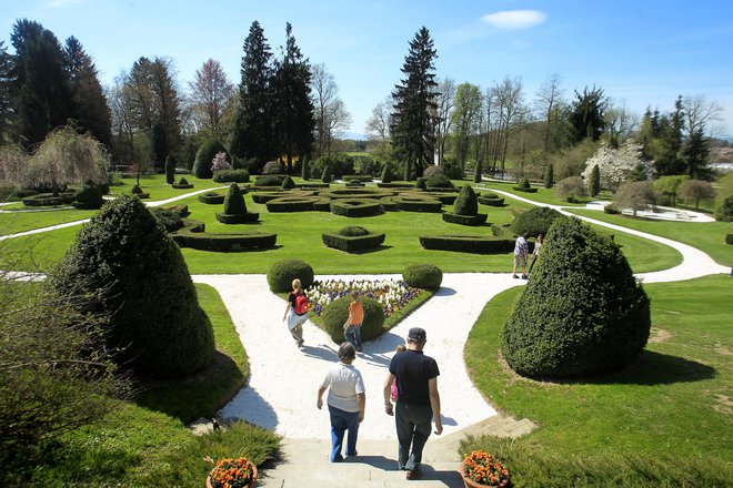 Francoski park v Arboretumu je privablja obiskovalce vse leto.

FOTO: Leon Vidic/Delo