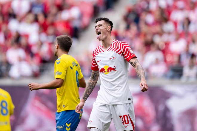 Benjamin Šeško danes (20:30) proti Stuttgartu računa na bundesligaški debi. Foto RB Leipzig