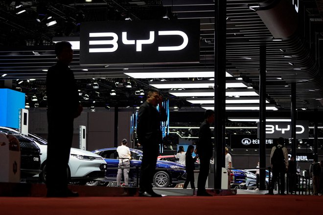 Trenutno se kaže BYD kot najbolje pozicionirani kitajski proizvajalec za zavzetje največjega tržnega deleža na Kitajskem. FOTO: Aly Song/Reuters