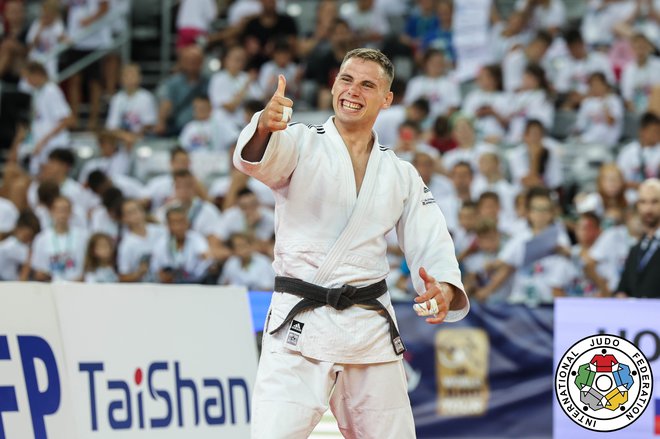 Martin Hojak bi rad iz Pariza prinesel zgodovinsko prvo moško slovensko olimpijsko kolajno v judu. FOTO: Emanuele Di Feliciantonio/IJF