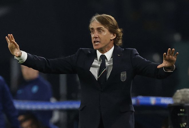 Roberto Mancini je leta 2021 z Italijo osvojil naslov evropskega prvaka. FOTO: Ciro De Luca/Reuters