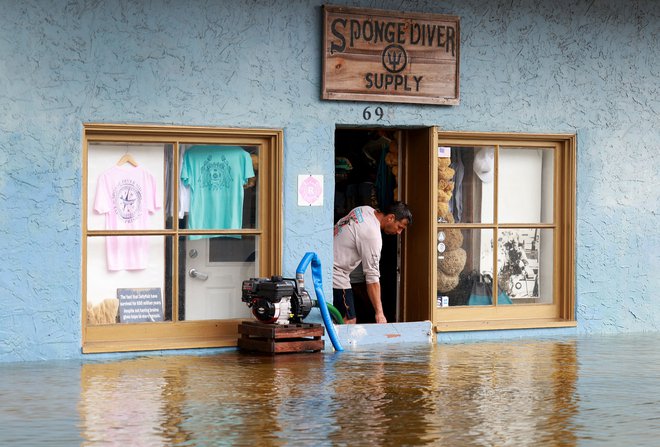 Razmere v Tarpon Springsu na Floridi. FOTO: Joe Raedle/Getty Images via AFP