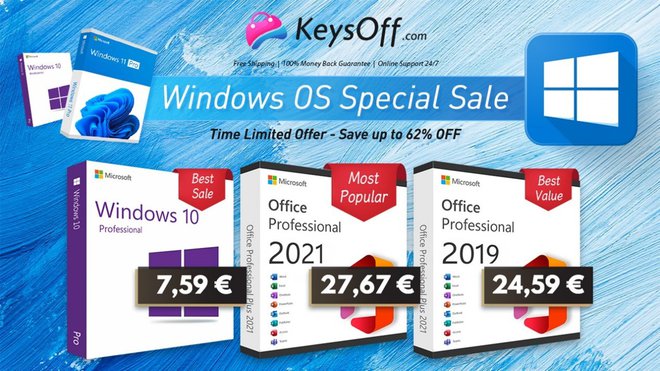 Zdaj lahko na posebni razprodaji Keysoff kupite najnovejši Office 2021 Professional za samo 27,67 €. FOTO: Century Genius LTD