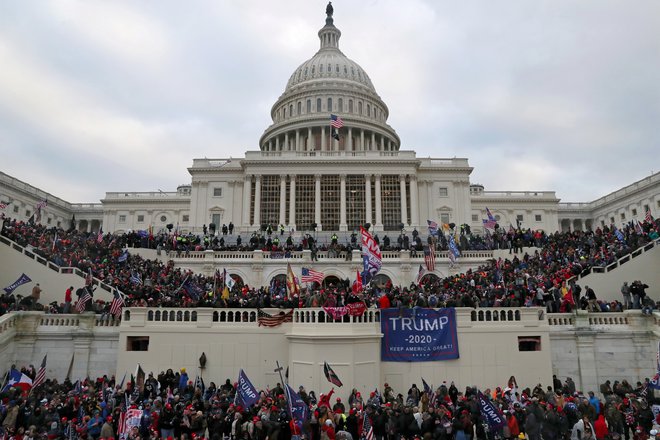 Vdor Trumpovih podpornikov v Kapitol 6. januarja 2021 Foto Leah Millis/Reuters