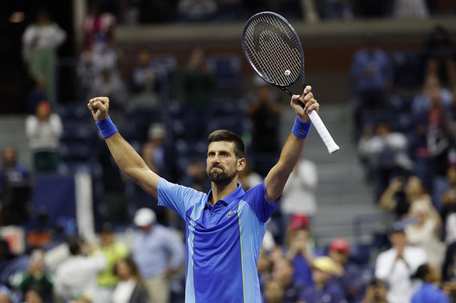 Novak Đoković se je vrnil po zaostanku z 0:2 v nizih. Foto Geoff Burke/Reuters