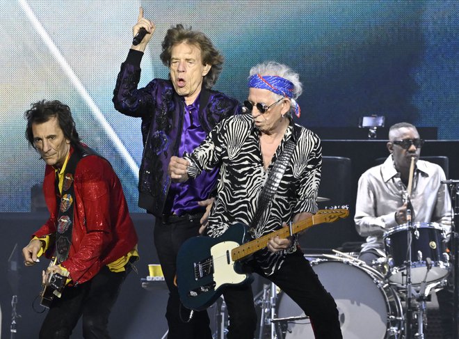 Rolling Stones na koncertu julija lani na stadionu Ernst-Happel na Dunaju FOTO: Hans Klaus Techt/AFP