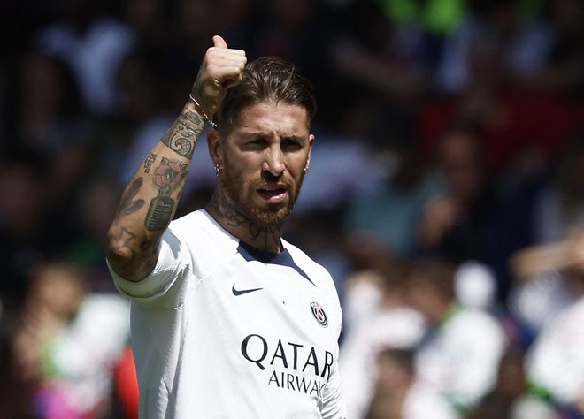 Sergio Ramos je bil eden najboljših branilcev svoje generacije, v dresu Reala je pustil izjemen pečat. Foto Benoit Tessier/Reuters