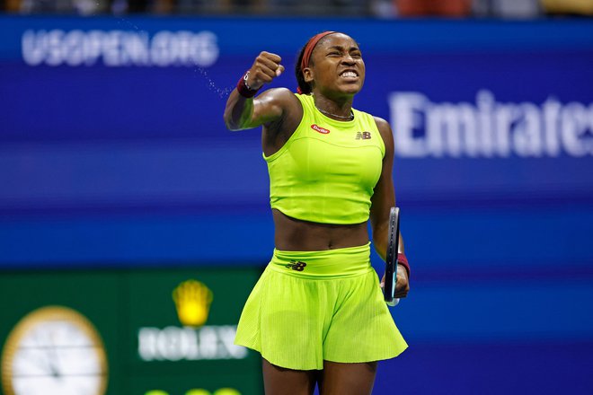 Coco Gauff se je uvrstila v svoj drugi finale na velikih slamih. FOTO: Sarah Stier Getty Images Via Afp