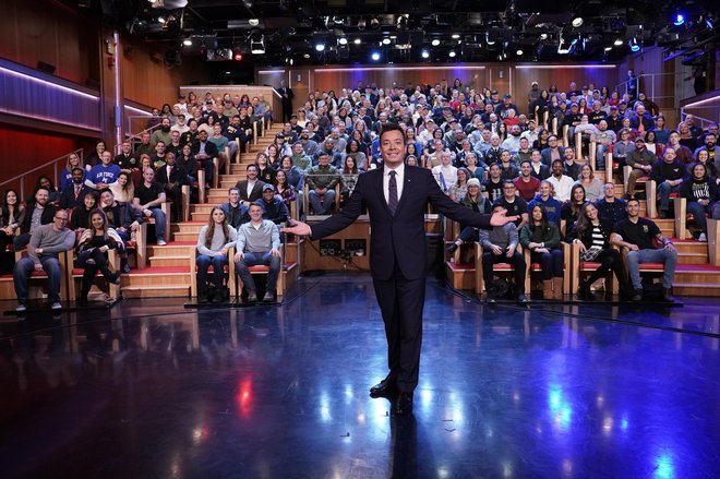 Jimmy Fallon na televizijskem parketu. Foto Nbc Andrew Lipovsky/nbc