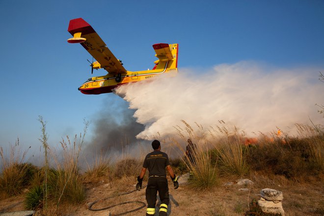Sicilija se je to poletje spopadala s številnimi požari. FOTO: Antonio Cascio/Reuters
