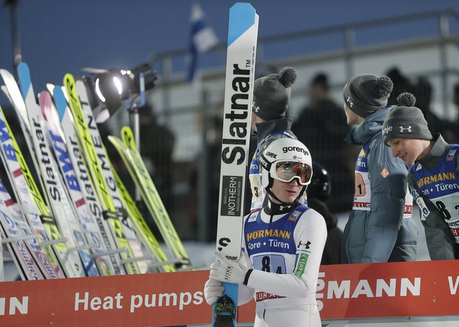 Anže Lanišek je danes zasedel 14. mesto. FOTO: Antti Hamalainen/Reuters