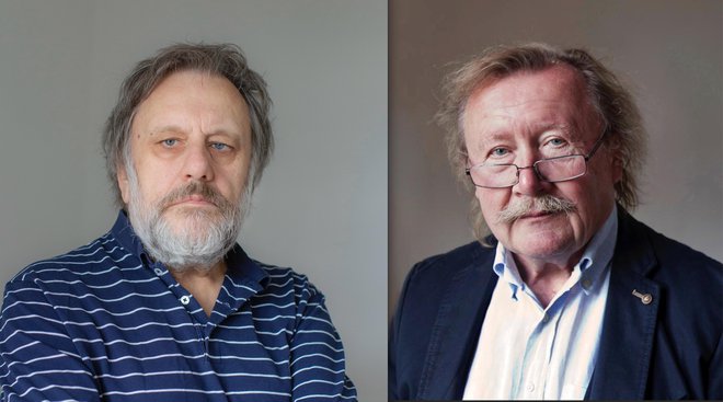 »Sloterdijk je po srcu komunist, vsekakor pa je prepir z njim bolj produktiven od plavanja v postani vodi levega konsenza,« je pred leti o sogovorniku povedal Slavoj Žižek. FOTO: Voranc Vogel/Antonia Jacobsen Suhrkamp Verlag