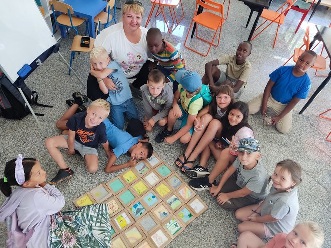Slovenska filantropija je poleti v Logatcu organizirala otroške tabore, v katere so vključili tudi begunske otroke. FOTO: Slovenska filantropija