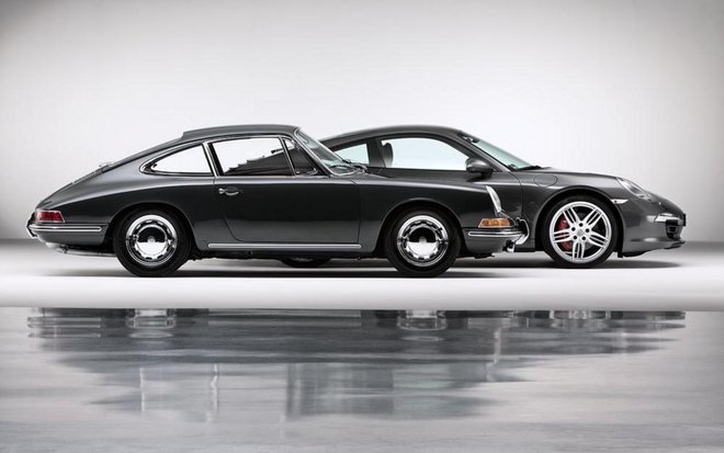 Porsche 911 na začetku in danes FOTO: Porsche