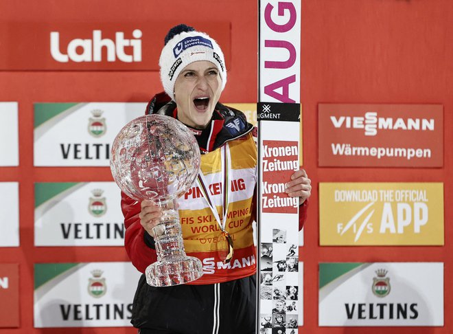 Eva Pinkelnig je najboljša avstrijska športnica leta 2023. FOTO: Antti Hamalainen/Reuters
