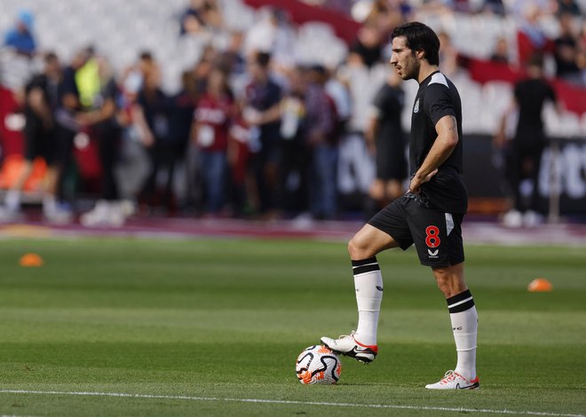 Sandro Tonali je že zaprosil za pomočp ri odvajanju odvisnosti od iger na srečo. FOTO: Andrew Couldridge/Action Images Via Reuters