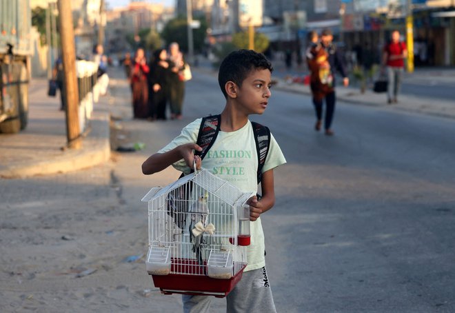 Ljudje morajo iz Gaze danes do 12. ure. FOTO: Mohammed Abed/AFP