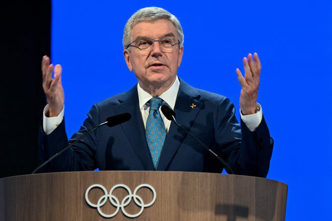 Thomas Bach predseduje Mednarodnemu polimpijskemu komiteju že deset let. FOTO: Indranil Mukherjee/AFP