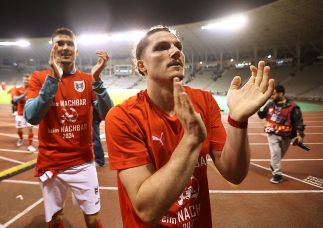 Marcel Sabitzer je popeljal Avstrijo na EP. FOTO: Aziz Karimov /Reuters