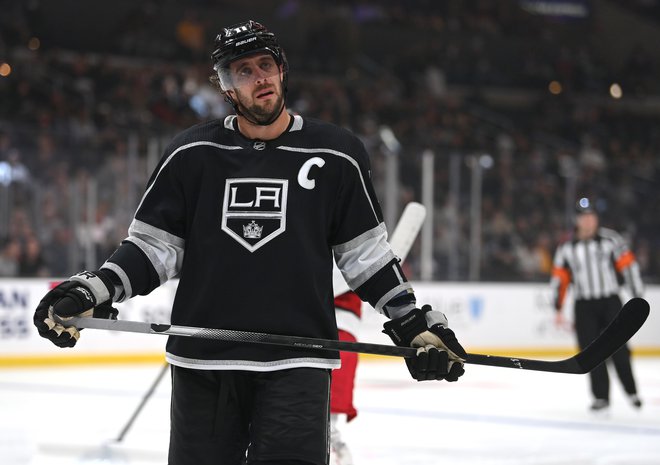 Anže Kopitar je postal rekorder po številu nastopov za Los Angeles Kings v severnoameriški ligi NHL. FOTO: Jayne Kamin-oncea/Usa Today Sports